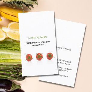 Tarjeta De Visita Cocinero personal de la foto elegante moderna del