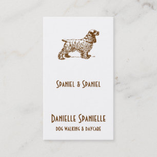 Tarjeta De Visita Cocker Spaniel Dog