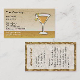 Tarjeta De Visita Cóctel de Sidecar