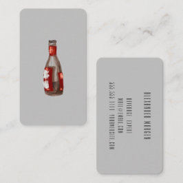 Tarjeta De Visita Cócteles / Barman / Cerveza acuarela