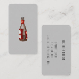 Tarjeta De Visita Cócteles / Barman / Cerveza acuarela