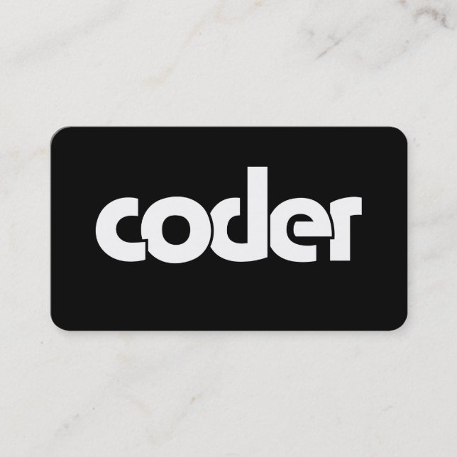 Tarjeta De Visita Codificador (Anverso)
