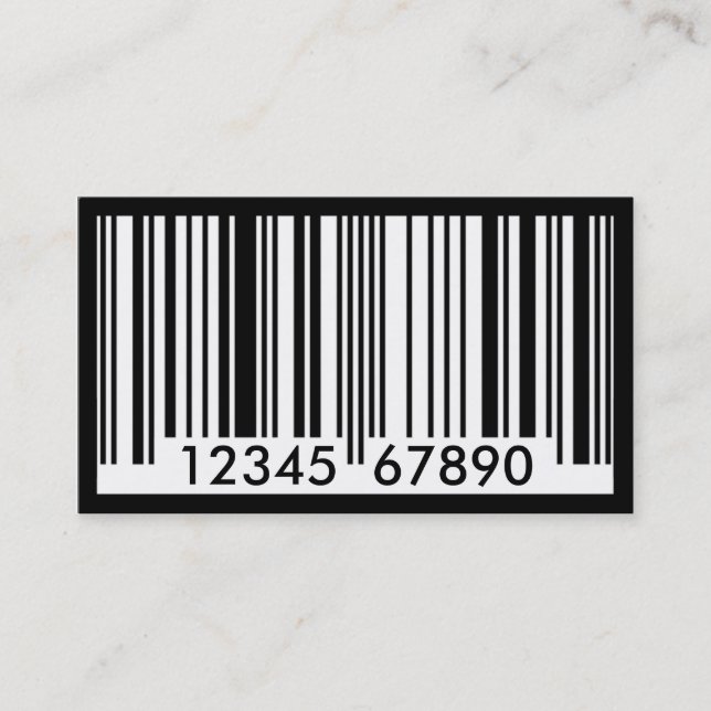 Tarjeta De Visita código de barras (Anverso)