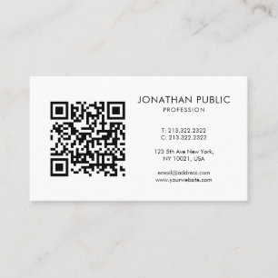 Tarjeta De Visita Código de barras personalizado Código QR El logoti