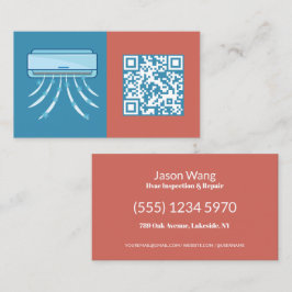 Tarjeta De Visita Código de exploración Aire acondicionado QR