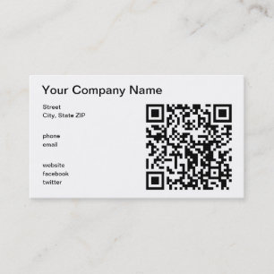 Tarjeta De Visita Código de QR