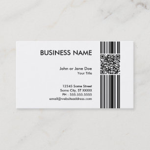 Tarjeta De Visita código del código de barras QR