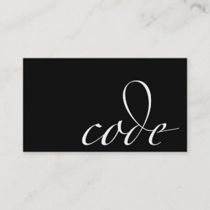 Tarjeta De Visita Código: Mono de código, programador