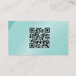 Tarjeta De Visita Codigo Qr Acuarela Moderada Neat Sombreado
