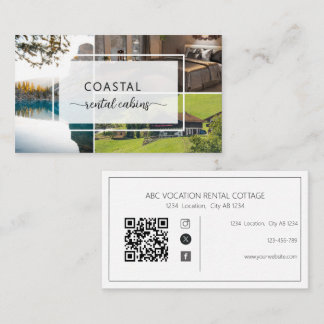 Tarjeta De Visita Código QR Casa de Huéspedes Alquiler de Vacaciones