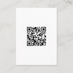 Tarjeta De Visita Código QR, código de respuesta rápida, blanco y ne