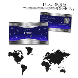 Tarjeta De Visita Código QR con el logotipo de las fronteras de plat