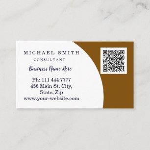 Tarjeta De Visita Código QR corporativo personalizado de la empresa 