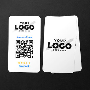 Tarjeta De Visita Código QR de 5 estrellas para reseñas de Facebook 