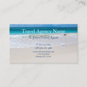Tarjeta De Visita Código QR de Agencia de Viajes