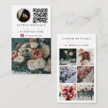 Código QR de Alimentación de Fotos de Florista Dec