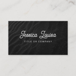 Tarjeta De Visita Código QR de arena oscura moderna