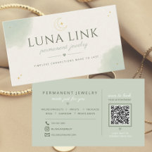 Código QR de artista de joyería permanente Modern 