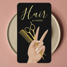 Código QR de belleza chic de peluquero estilista d