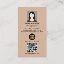Código QR de bienes inmuebles elegante foto profes