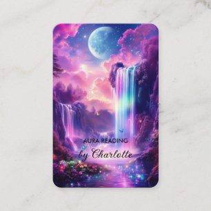Tarjeta De Visita Código QR de cascada mística