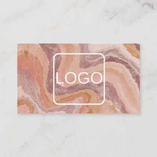 Tarjeta De Visita Código QR de cerámica de terracota