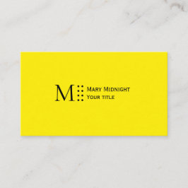 Tarjeta De Visita Código QR de color sólido moderno amarillo canario