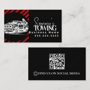 Tarjeta De Visita Código QR de detallado de vehículos
