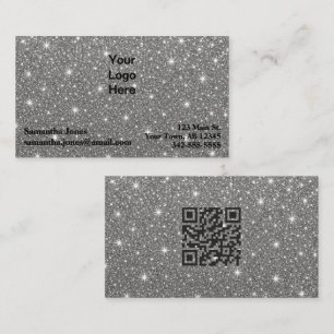 Tarjeta De Visita Código QR de Diamante Presupuestario