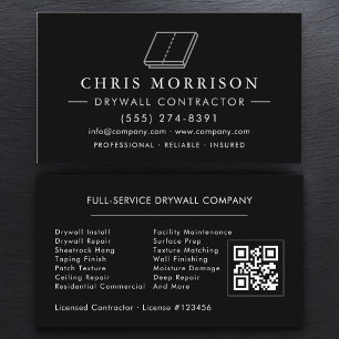 Tarjeta De Visita Código QR de Drywall Sheetrock Profesional