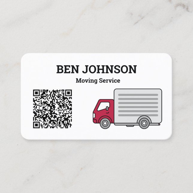 Tarjeta De Visita Código QR de empresa móvil (Anverso)