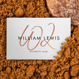 Tarjeta De Visita Código QR de escritura de escritura de terracota p