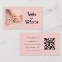 Código QR de Escritura Rosa Tímido Foto Técnico de