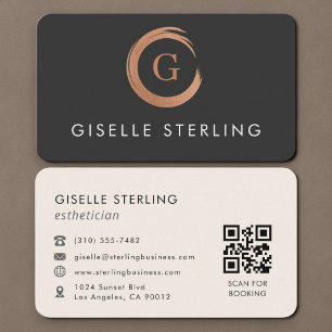 Tarjeta De Visita Código QR de Esteticista