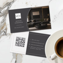 Código QR de foto de agente inmobiliario de lujo
