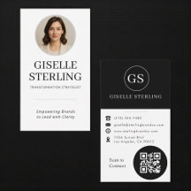 Código QR de foto en blanco y negro