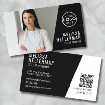 Código QR de Foto Negra Empresa Tu Logo