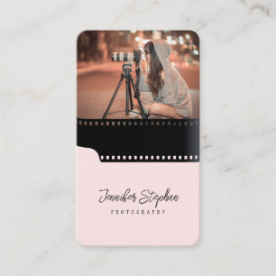 Tarjeta De Visita Código QR de Foto Personalizada Rollo de Película 
