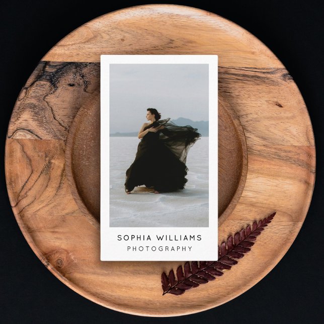 Tarjeta De Visita Código Qr de fotografía profesional mínima moderna (Subido por el creador)