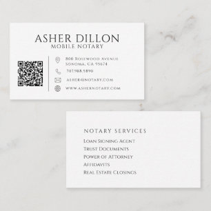 Tarjeta De Visita Código QR de Fotógrafo de Boda con Lino Falso Mode