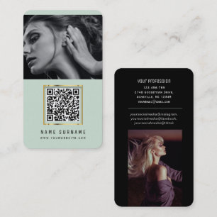 Tarjeta De Visita código qr de fotos código de barras escaneado me