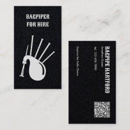 Tarjeta De Visita Código QR de gaitas