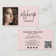 Código QR de icono social de escritura rosa rubor 