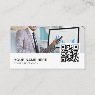 Tarjeta De Visita Código QR de la banca