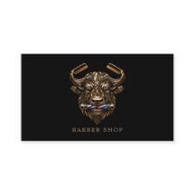 Código Qr de la Barbería Elegante Bronze Buffalo