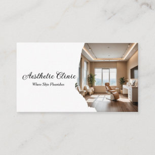 Tarjeta De Visita Código QR de la Clínica de Estética Moderna Foto