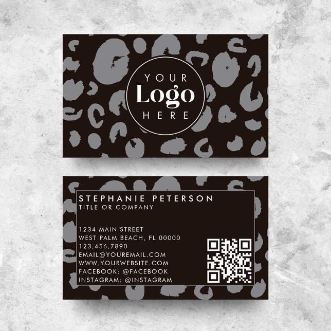 Tarjeta De Visita Código QR de la empresa personalizada con estampad (Subido por el creador)