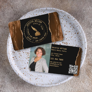 Tarjeta De Visita Código QR de la firma de la foto del préstamo públ