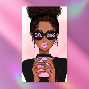 Tarjeta De Visita Código QR de la Señora del Jefe