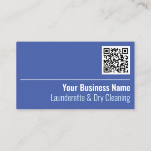 Tarjeta De Visita Código QR de lavado y limpieza en seco